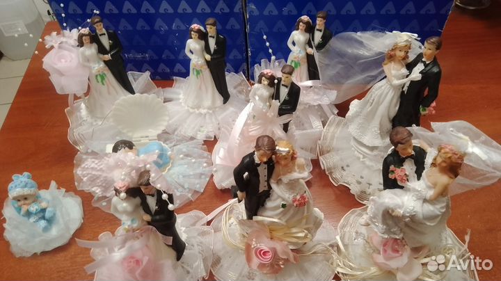 Свадебные фигурки на торт