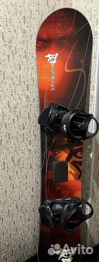 Сноуборд Black fire с креплениями USD