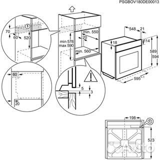 Духовой шкаф electrolux opeb2320V