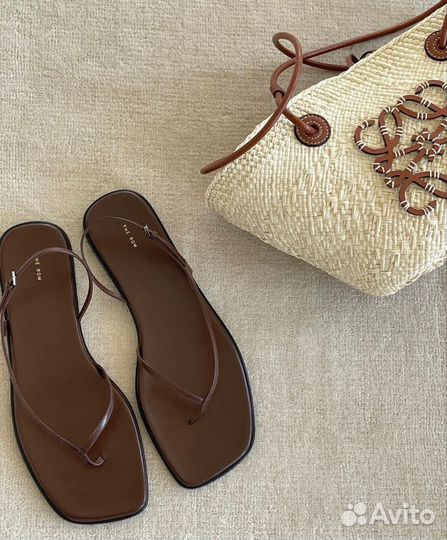 Тапочки The Row brown