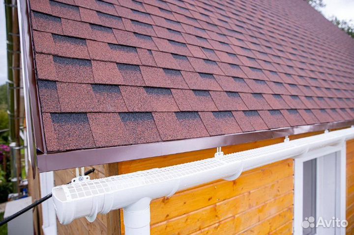 Мягкая кровля Фазенда красный Гибкая черепица