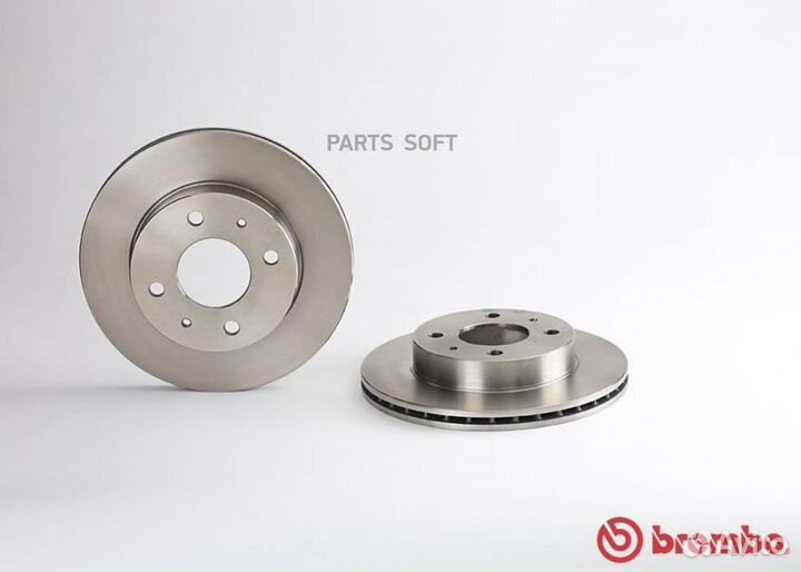 Brembo 09.6943.10 Диск торм. пер.вент.232x18 4 отв