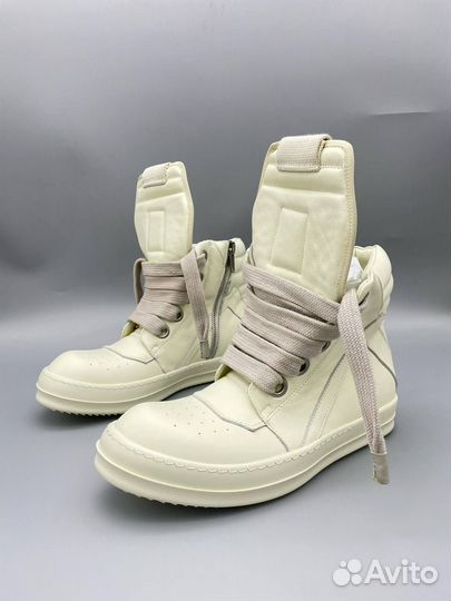 Rick Owens Rick Owens Geobasket Jumbo Laced 'Milk'