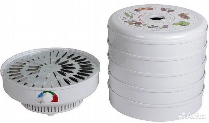 Новая Сушилка Ветерок (5 поддонов) белый, 500 Вт