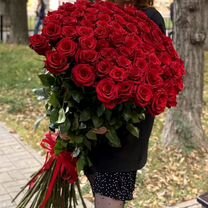 25 метровых эквадорских гигантских роз, доставка цветов