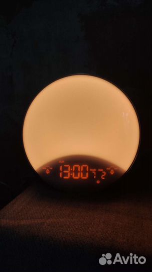 Лампа с будильником рассвет