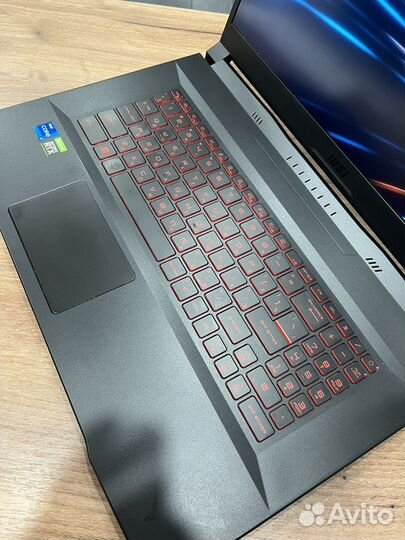 Игровой ноутбук MSI katana GF76,i7 11800h,rtx 3050
