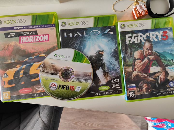 Диски на xbox 360 лицензия fifa 15, forza horizon