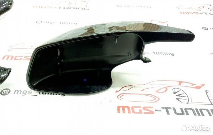 Крышки зеркал стиль BMW M6 F13 карбон (Дорест)