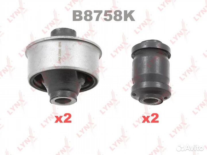 Комплект сайлентблоков рычагов lynxauto B8758K