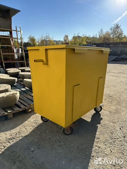 Контейнер для мусора металлический 0.8м3