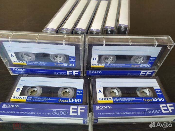 10 аудио sony Super EF 90 1988-89г. made in japan