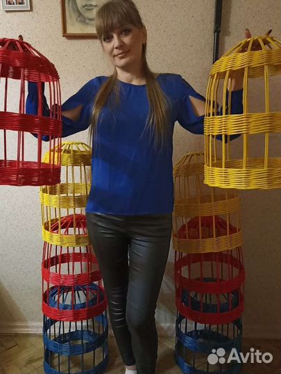 Абажуры светильники бра плетёные