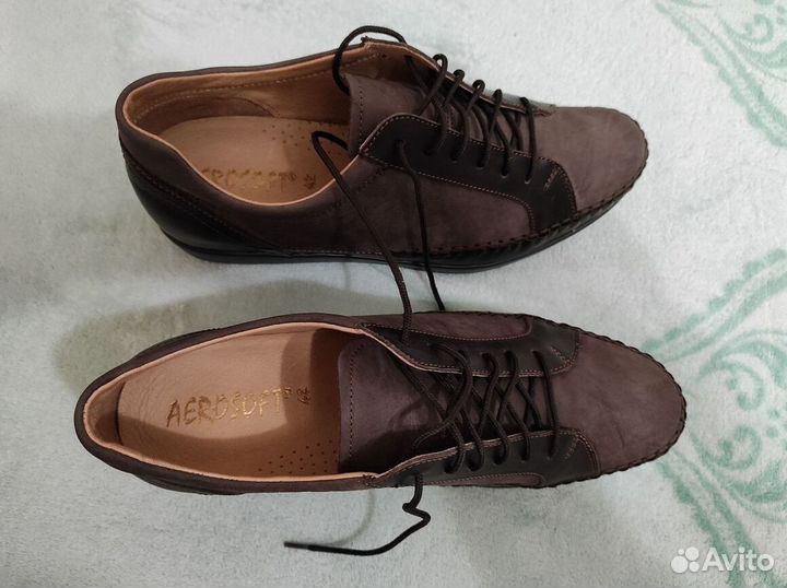 Туфли жен, р42, новые. Осень. Удобные,со шнуровкой