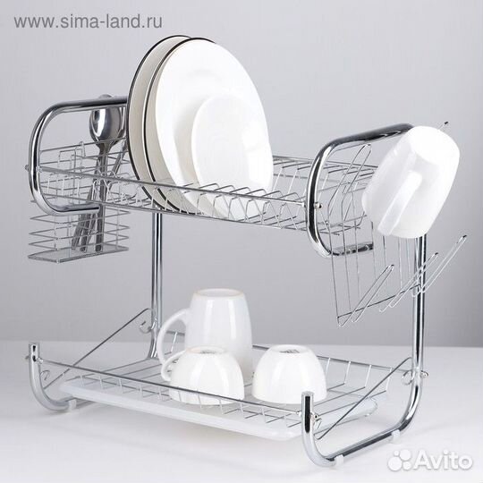 Сушилка для посуды Доляна «Стойка», Р-образная, 40