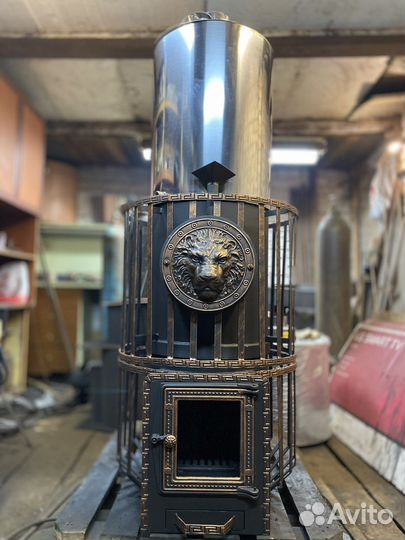 Печь для бани с баком