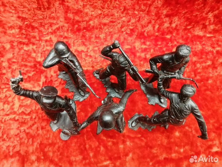 Солдатики. Пехота ркка. дзи. 6 шт. СССР