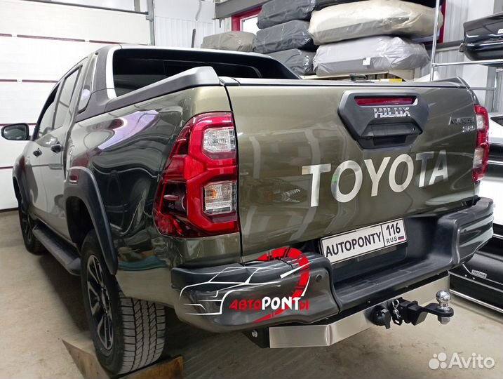 Фаркоп Toyota Hilux 2023 квадрат Нержавейка