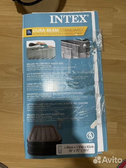 Надувной матрас intex