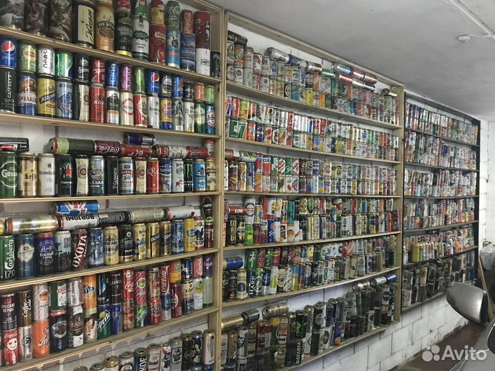 Коллекция пивных банок для баров и ресторанов