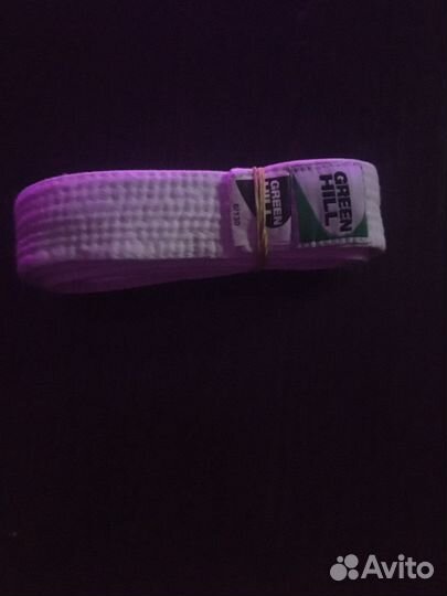 Пояс для дзюдо белый