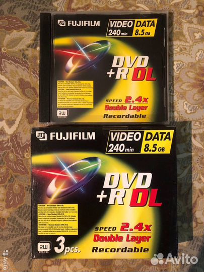 Диски BR, DVD-RAM, DVD+R DL, CD 800mb