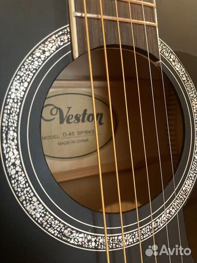 Акустическая гитара veston D-45 SP/BKS