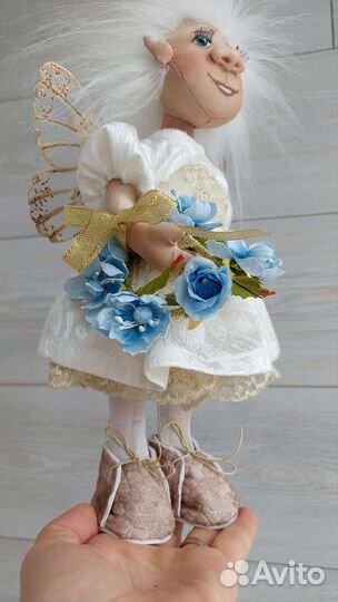 Кукла ручной работы текстильная