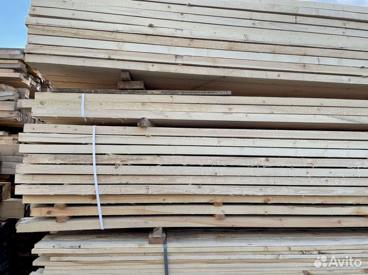 Доска обрезная 40х100х6000