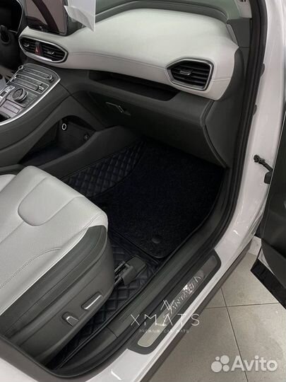 Коврики из экокожи для Hyundai Santa Fe 4