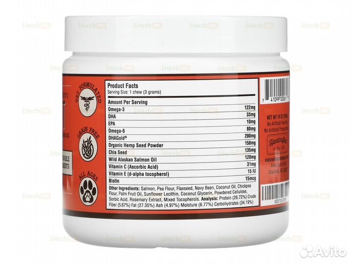 Для кожи и шерсти, для собак, для всех возрастов