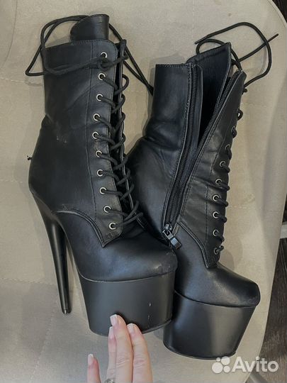 Стрипы ботильоны двойки 37