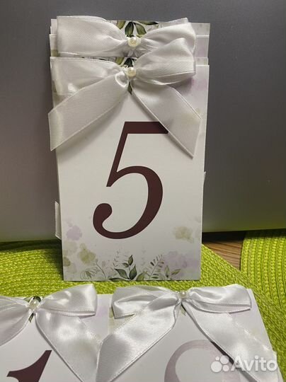 Нумерация столов