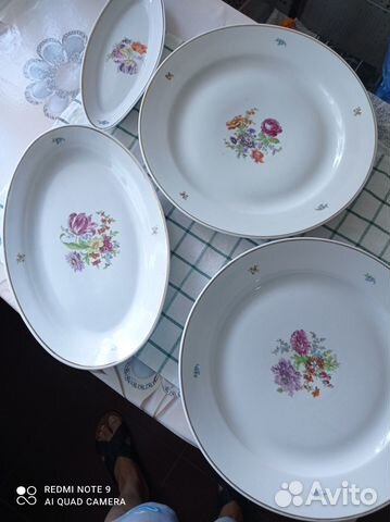 Блюда и селедочница, Дулево