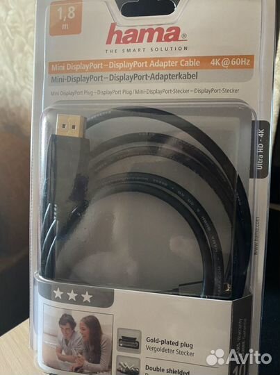 Кабель для компьютера Hama DisplayPort (m) miniDis