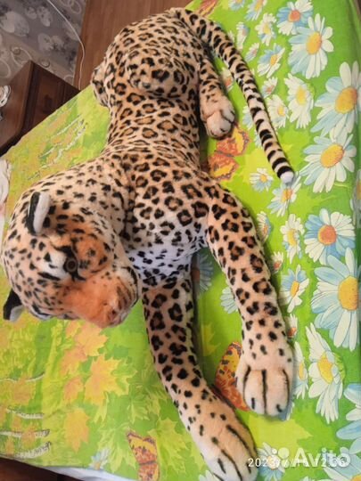 Ягуар леопард мягкая игрушка