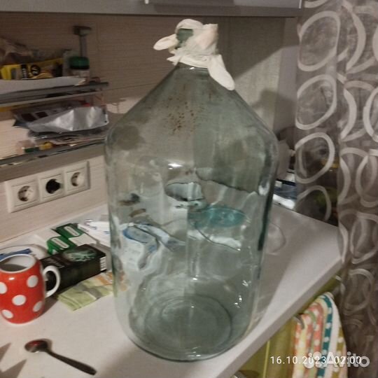 Бутылка стеклянная 20 литров