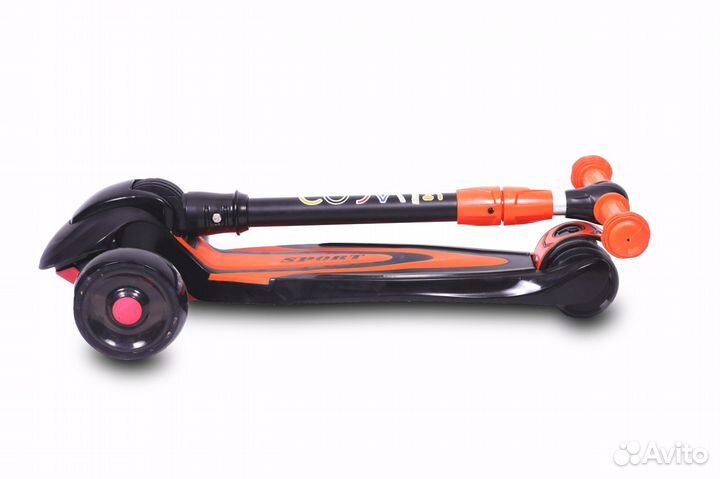 Самокат трехколесный Maxi PRO Sport складной Светя