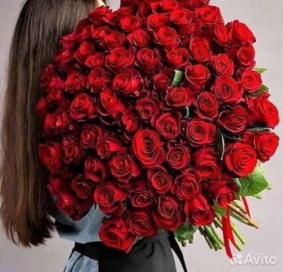 Длинные высокие розы 110 150 160 180 200 см