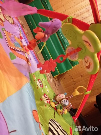 Развивающий коврик tiny love разноцветное сафари