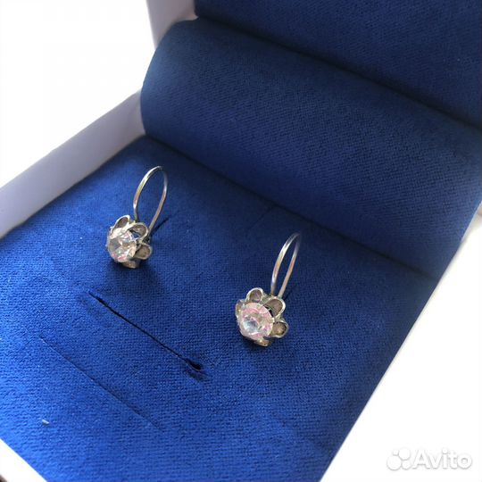 Серебряные серьги СССР