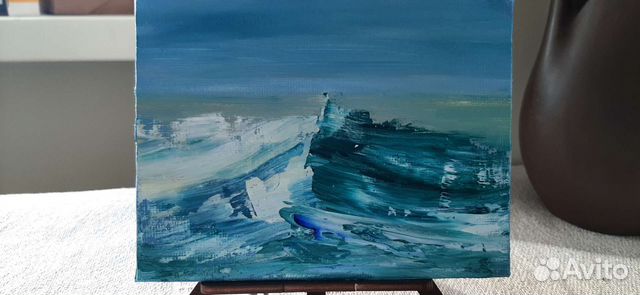 Картина маслом на холсте Волна