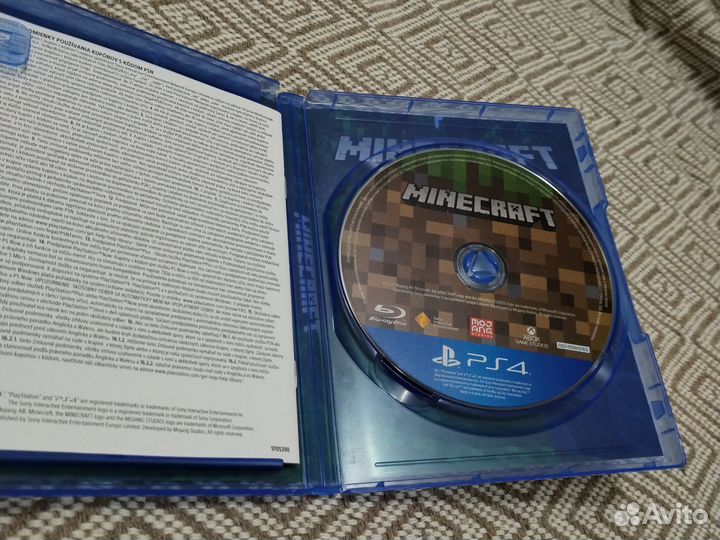 Диск с игрой Minecraft для PS4