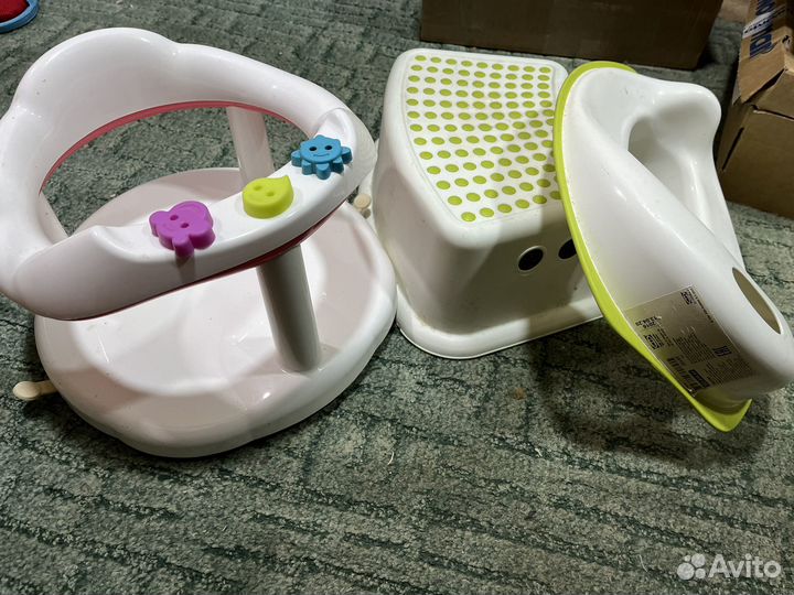Стульчик для купания, подставка для ног, сиденье