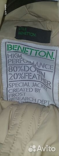 Куртка пуховик Benetton