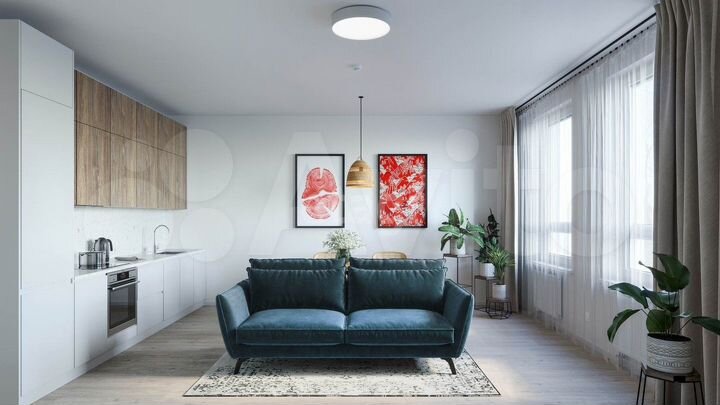 2-к. апартаменты, 51,7 м², 15/25 эт.