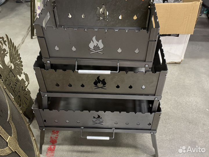 Мангал разкладной (дипломат) 2мм в чехле