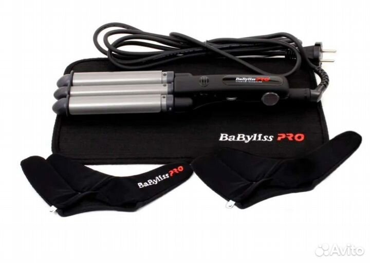 Тройная плойка для волос babyliss PRO