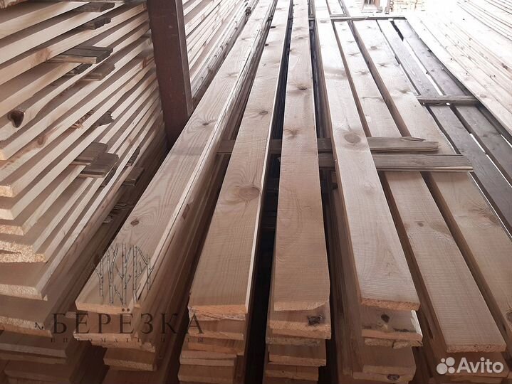 Строганная доска 25х100х6000 из ели Сухой