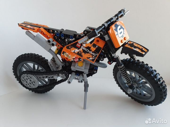 Lego Technic 42007 Кроссовый мотоцикл 2 в 1